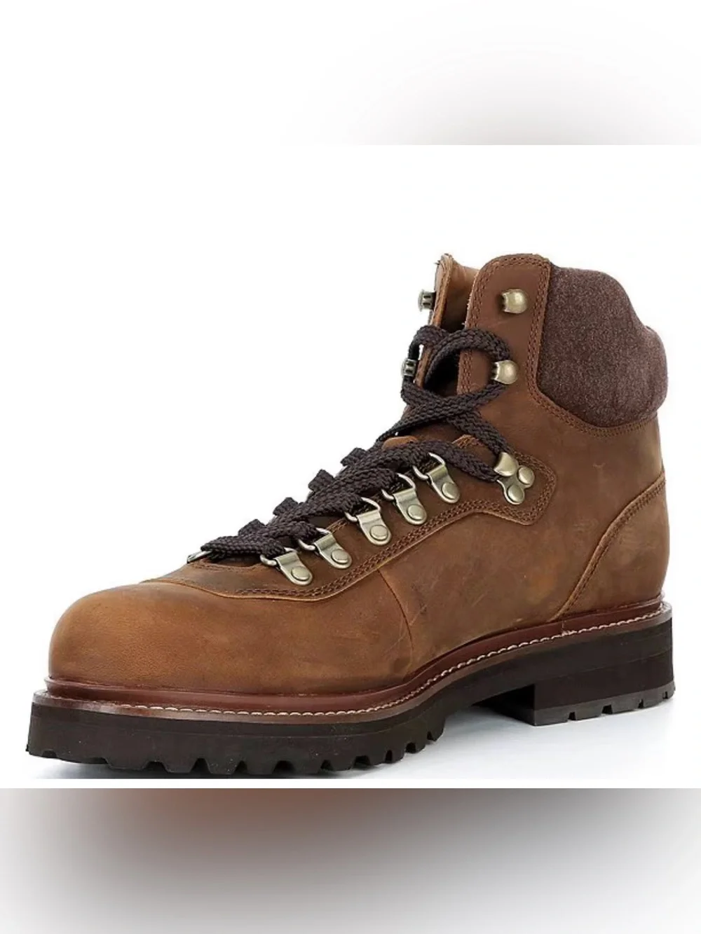 Polo Country Ralph Lauren Men's Brown Leather Hiking Boot NEW SIZE 9